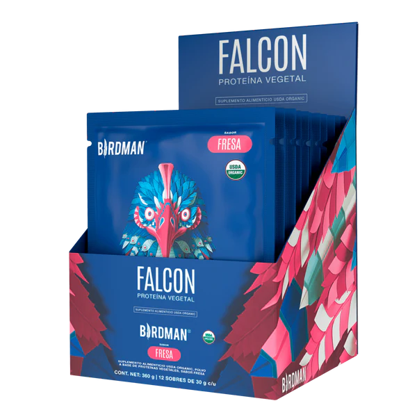 Falcon Protein Fresa 12 Pack Sobre