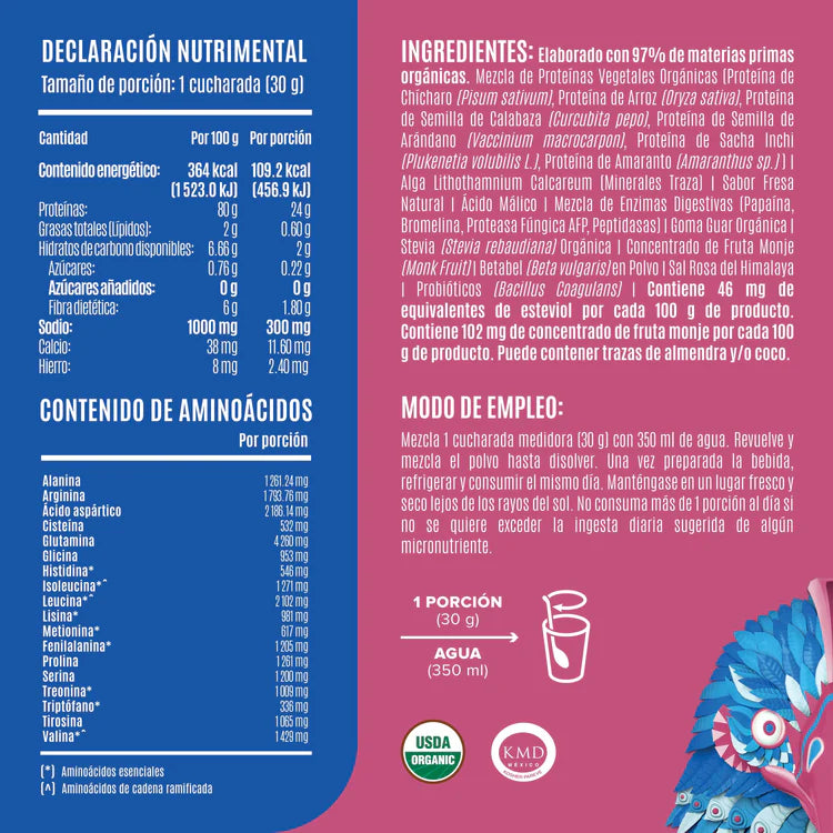 Falcon Protein Fresa 12 Pack Sobre