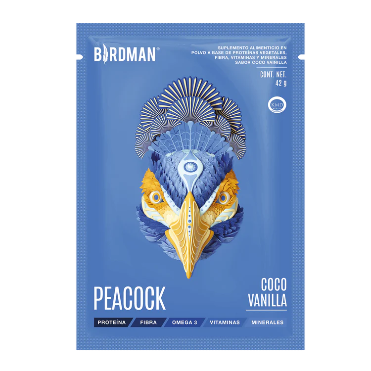 Peacock Plant Meal Coco-Vainilla 10 Pack Sobres